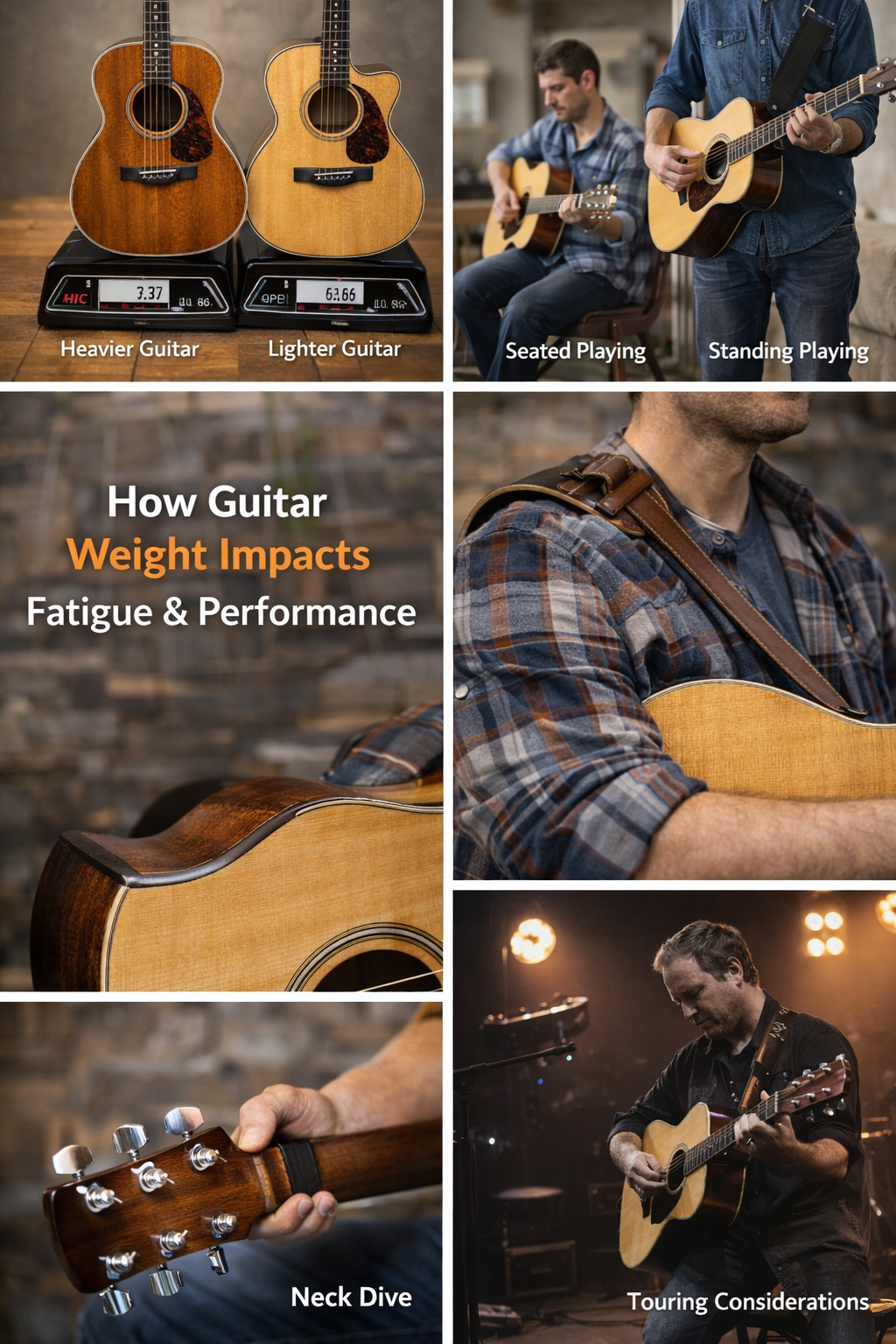 How Guitar Weight Impacts Fatigue & Performance