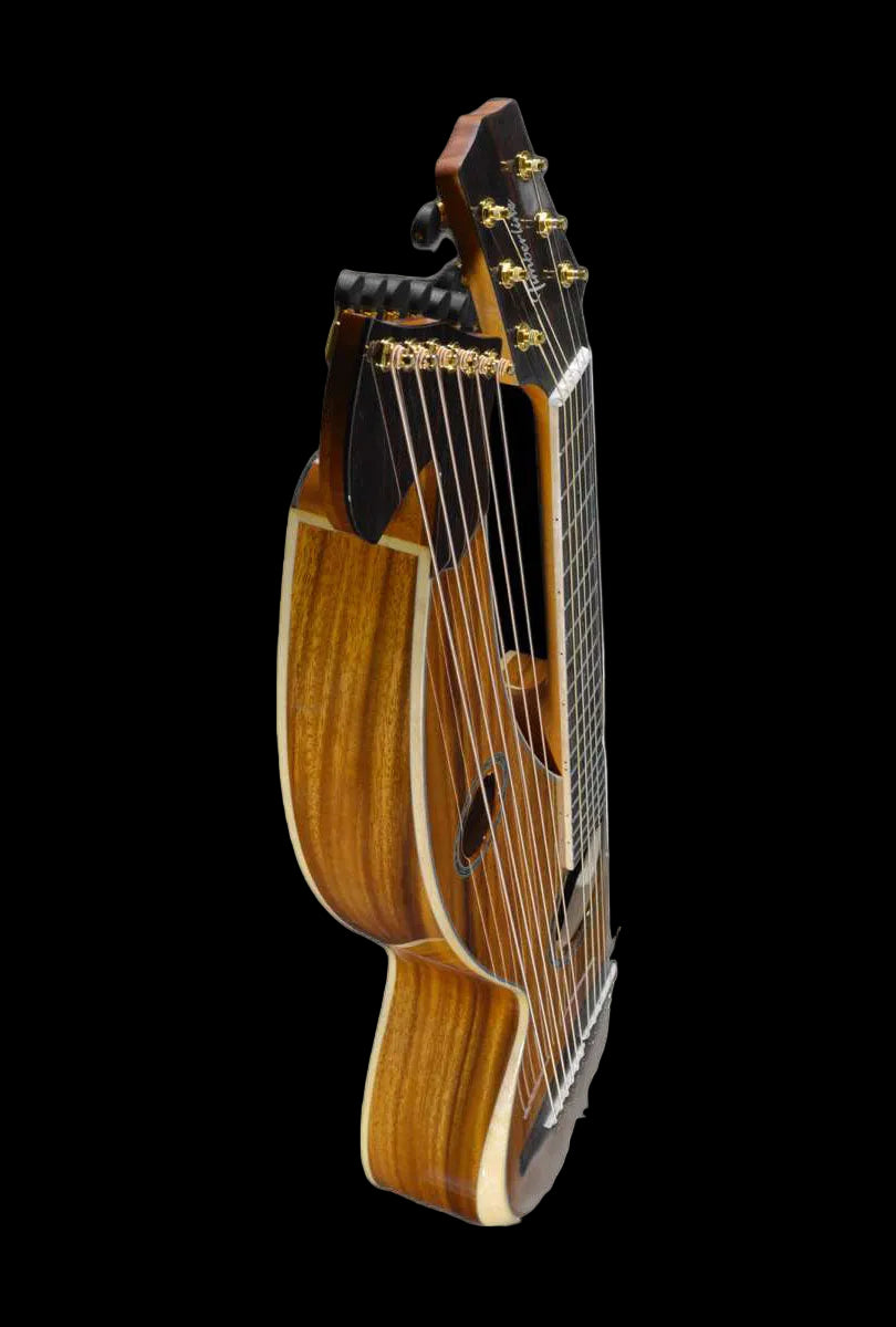 T60HGpc Premium 100% Tropical Acacia 12 String Parlor sized harp
