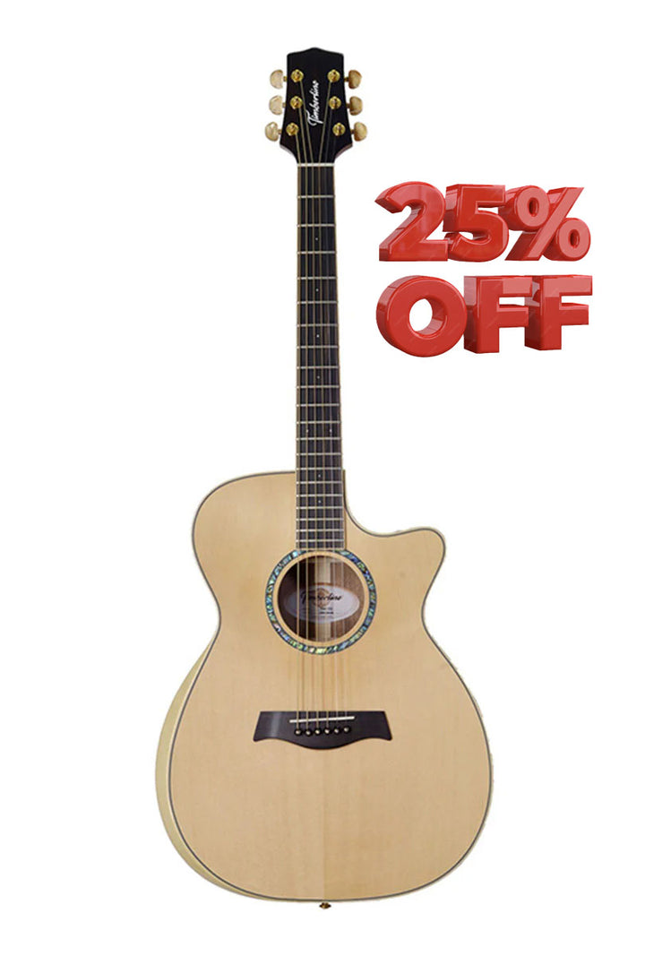 T60Cc Solid Acacia Concert OM shallow body with Tamarind Arm Bevel