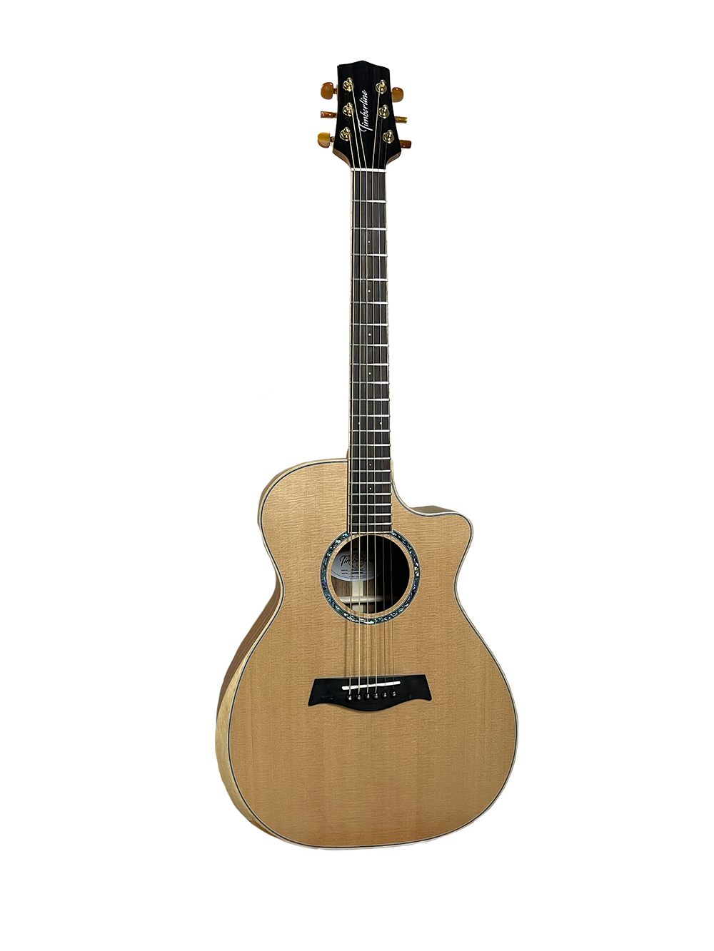 T60GAc Solid Acacia Grand Auditorium cutaway with Tamarind Arm Bevel