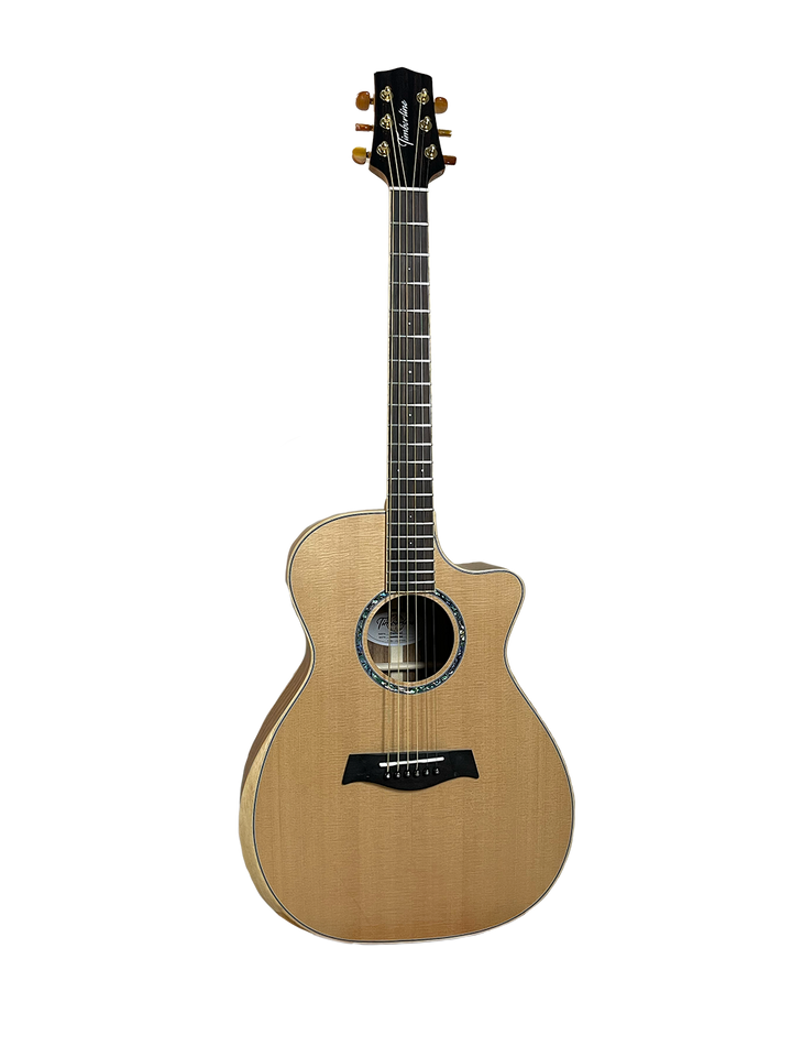 T60GAc Solid Acacia Grand Auditorium cutaway with Tamarind Arm Bevel