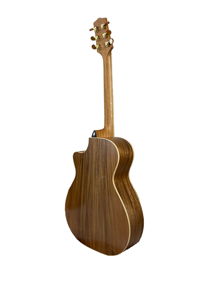 T60GAc Solid Acacia Grand Auditorium cutaway with Tamarind Arm Bevel