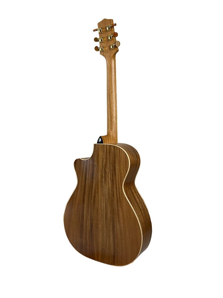T60GAc Solid Acacia Grand Auditorium cutaway with Tamarind Arm Bevel