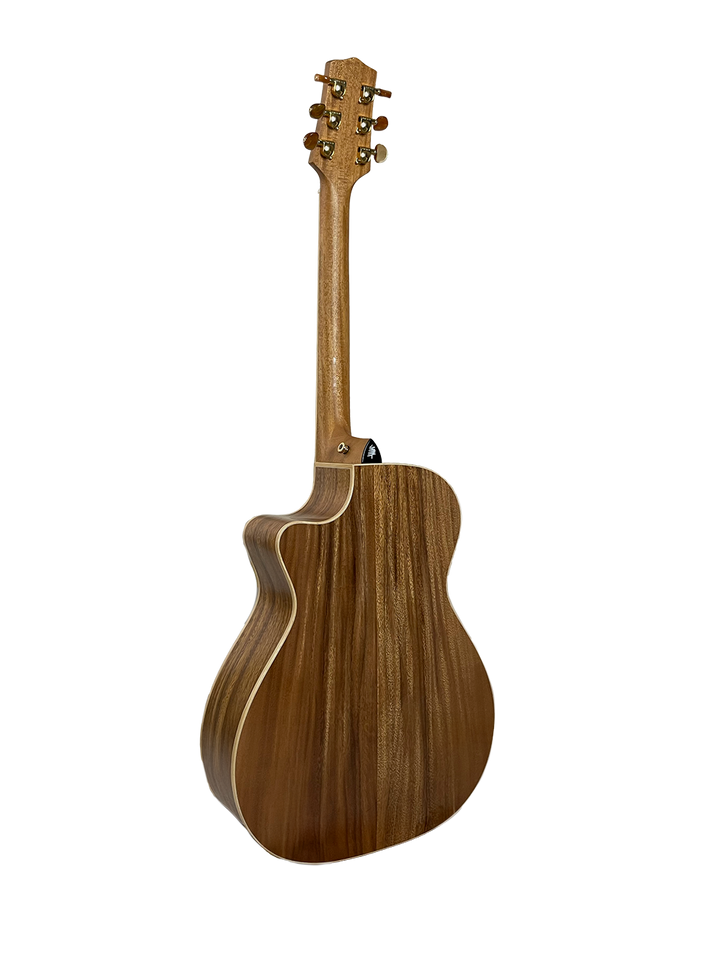 T60GAc Solid Acacia Grand Auditorium cutaway with Tamarind Arm Bevel