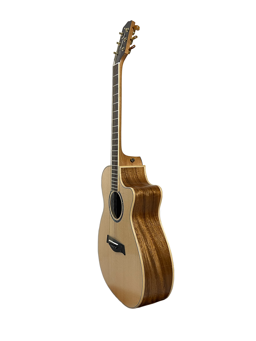 T60GAc Solid Acacia Grand Auditorium cutaway with Tamarind Arm Bevel
