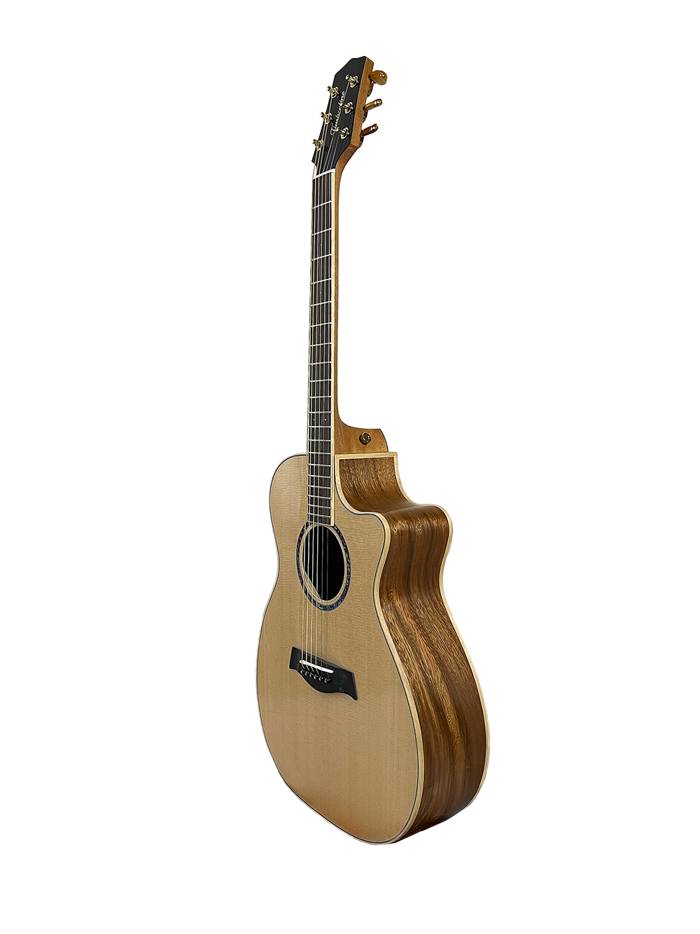 T60GAc Solid Acacia Grand Auditorium cutaway with Tamarind Arm Bevel