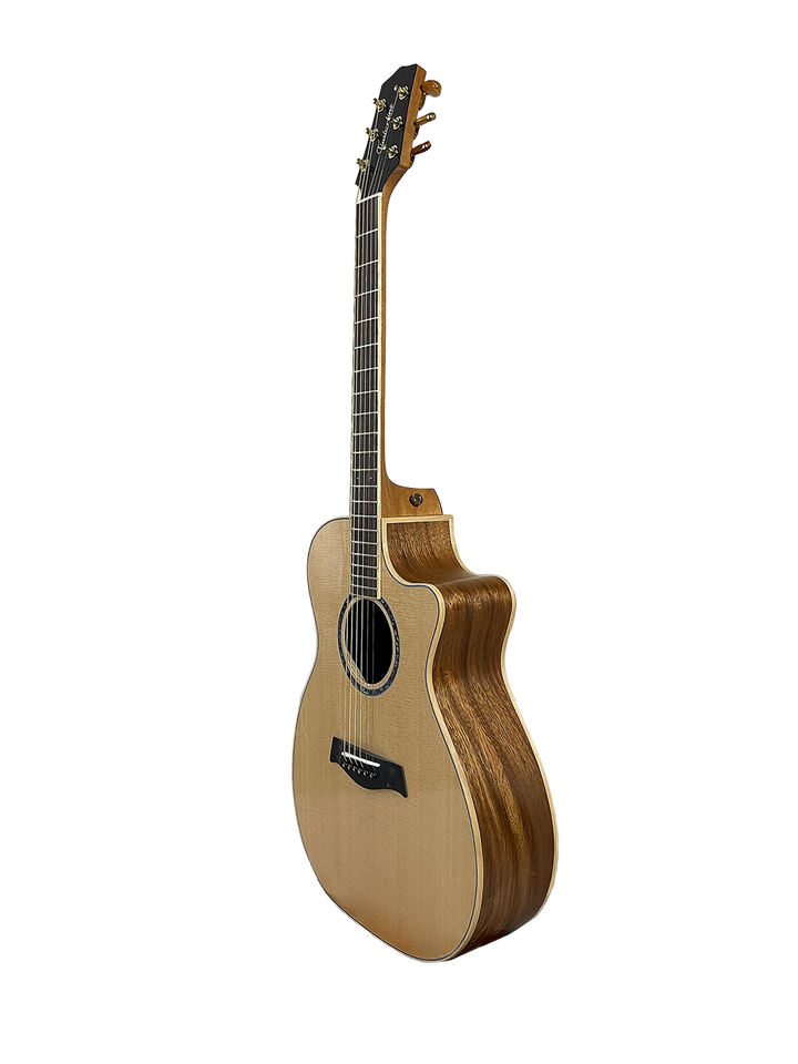 T60GAc Solid Acacia Grand Auditorium cutaway with Tamarind Arm Bevel