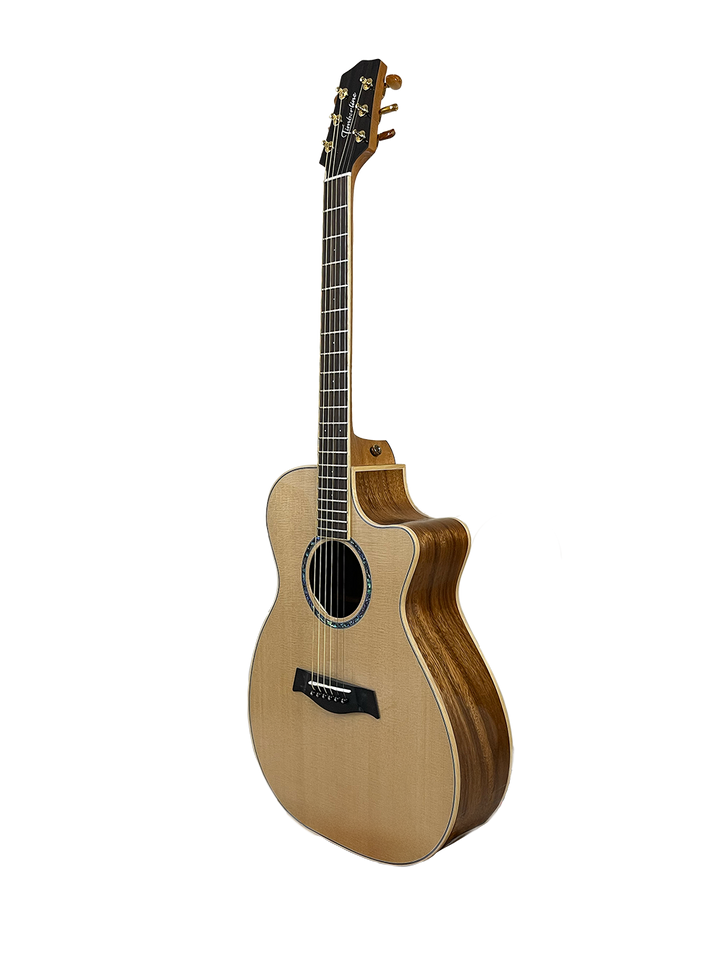 T60GAc Solid Acacia Grand Auditorium cutaway with Tamarind Arm Bevel