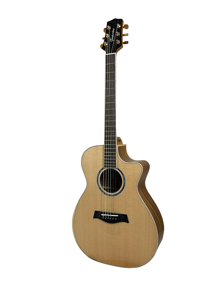 T60GAc Solid Acacia Grand Auditorium cutaway with Tamarind Arm Bevel