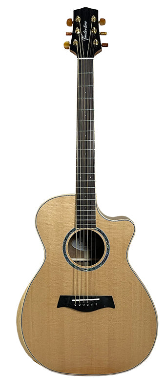 T60GAc Solid Acacia Grand Auditorium cutaway with Tamarind Arm Bevel