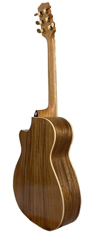 T60GAc Solid Acacia Grand Auditorium cutaway with Tamarind Arm Bevel