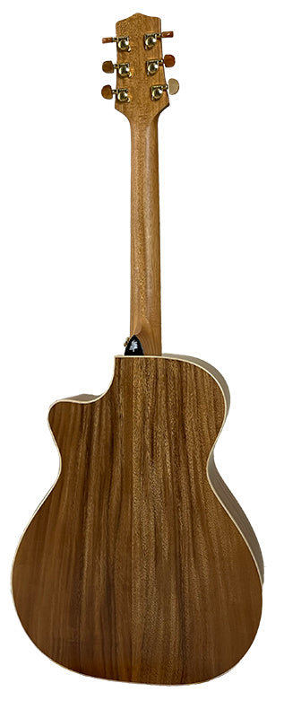 T60GAc Solid Acacia Grand Auditorium cutaway with Tamarind Arm Bevel