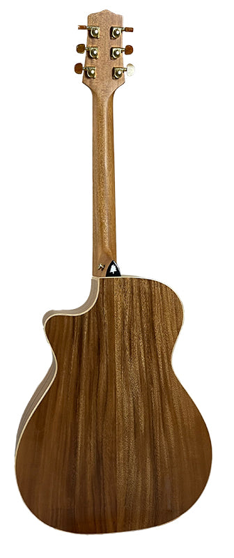 T60GAc Solid Acacia Grand Auditorium cutaway with Tamarind Arm Bevel