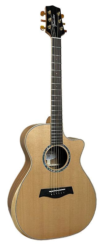 T60GAc Solid Acacia Grand Auditorium cutaway with Tamarind Arm Bevel