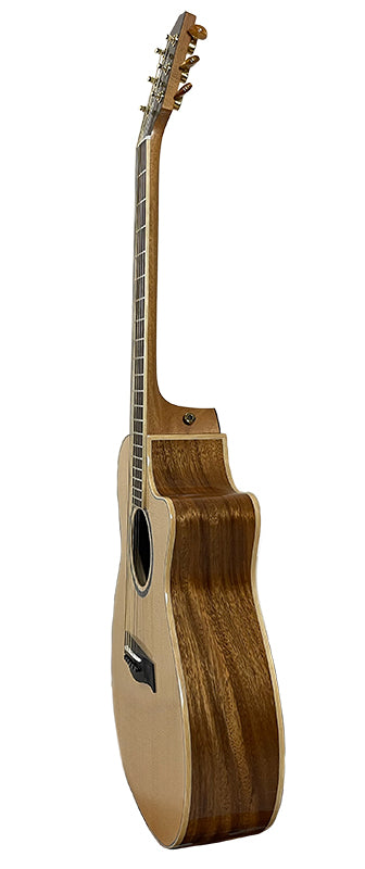 T60GAc Solid Acacia Grand Auditorium cutaway with Tamarind Arm Bevel