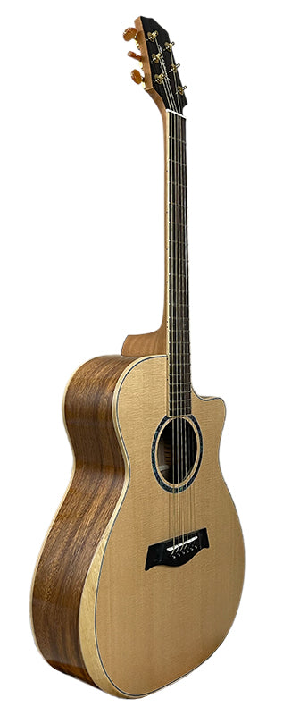 T60GAc Solid Acacia Grand Auditorium cutaway with Tamarind Arm Bevel
