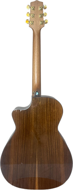 T75GAc Solid Silkwood Grand Auditorium with Ebony Arm Bevel and Red Cedar Top