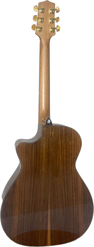 T75GAc Solid Silkwood Grand Auditorium with Ebony Arm Bevel and Red Cedar Top