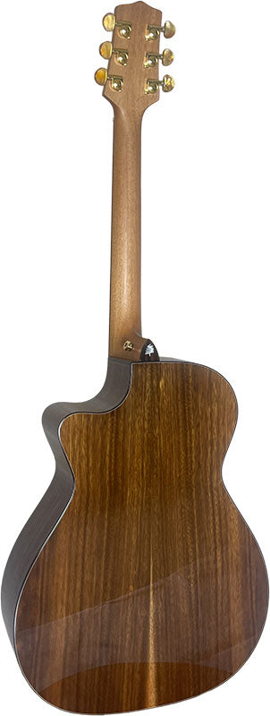T75GAc Solid Silkwood Grand Auditorium with Ebony Arm Bevel and Red Cedar Top