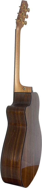 T75GAc Solid Silkwood Grand Auditorium with Ebony Arm Bevel and Red Cedar Top