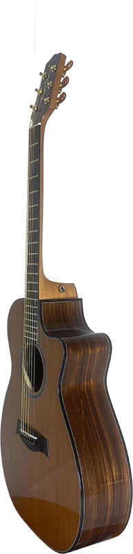 T75GAc Solid Silkwood Grand Auditorium with Ebony Arm Bevel and Red Cedar Top