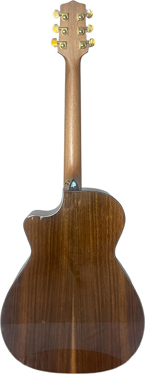 T75GAc Solid Silkwood Grand Auditorium with Ebony Arm Bevel and Red Cedar Top