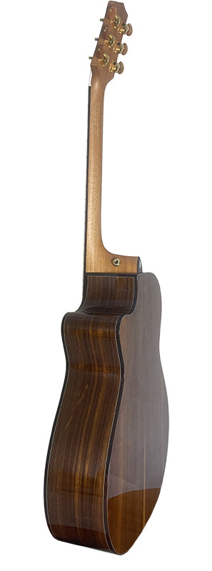 T75GAc Solid Silkwood Grand Auditorium with Ebony Arm Bevel and Red Cedar Top