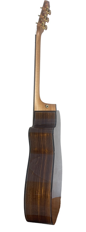 T75GAc Solid Silkwood Grand Auditorium with Ebony Arm Bevel and Red Cedar Top