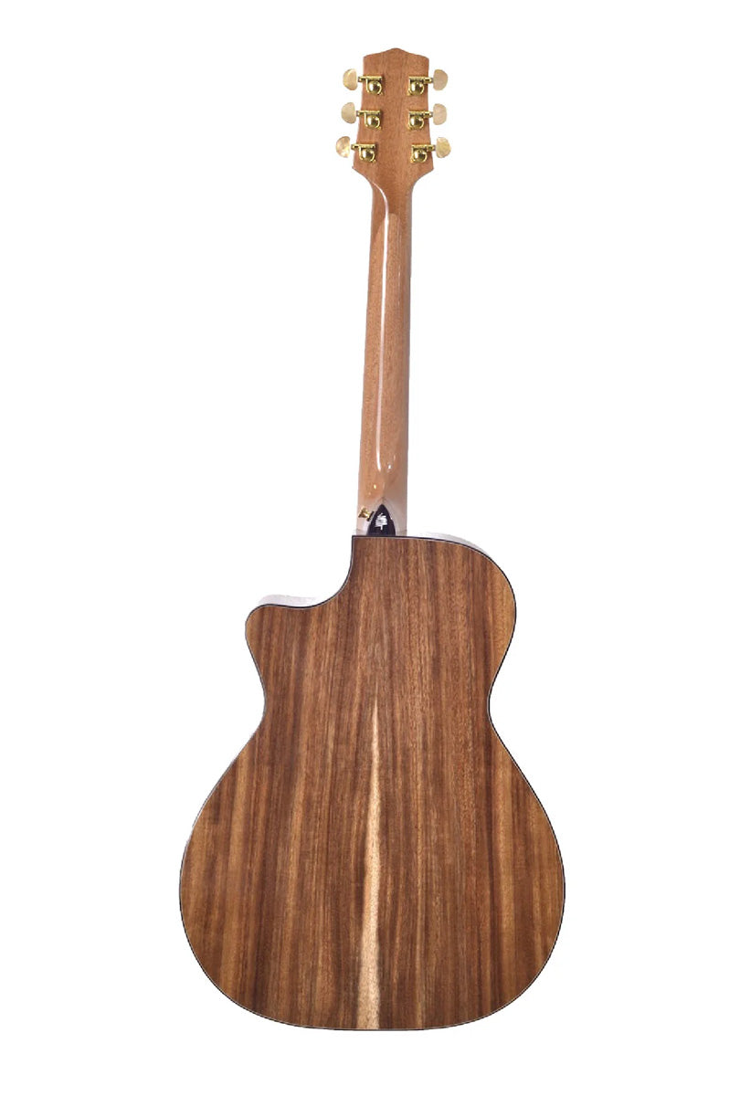 T75GAc Solid Silkwood Grand Auditorium with Ebony Arm Bevel and Red Cedar Top