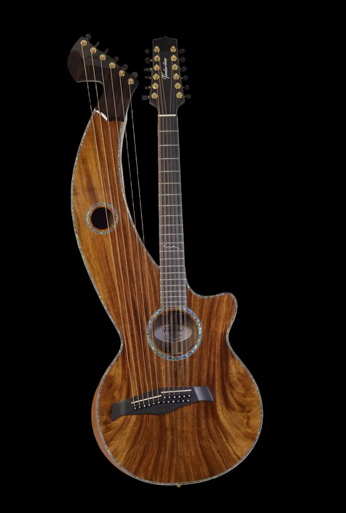 T80/18HGc – 18-String Silkwood Harp Guitar | Timberline Guitars