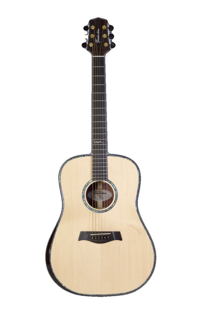 T80D Solid Rosewood Traditional Dreadnought with Macassar Ebony Arm Bevel and solid Engelmann Spruce top