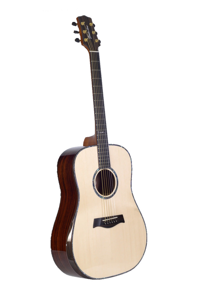 T80D Solid Rosewood Traditional Dreadnought with Macassar Ebony Arm Bevel and solid Engelmann Spruce top