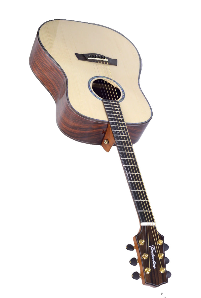 T80D Solid Rosewood Traditional Dreadnought with Macassar Ebony Arm Bevel and solid Engelmann Spruce top