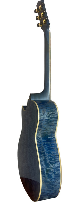 T90GAc - Solid Premium Silkwood Grand Auditorium with Solid Englemann Spruce top and Macassar Ebony Arm Bevel plus Florentine cutaway