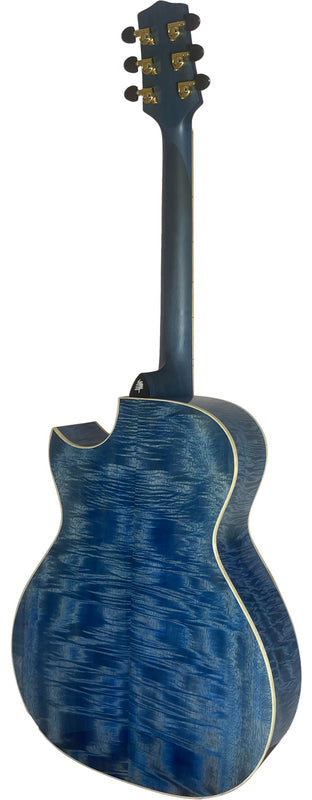 T90GAc - Solid Premium Silkwood Grand Auditorium with Solid Englemann Spruce top and Macassar Ebony Arm Bevel plus Florentine cutaway