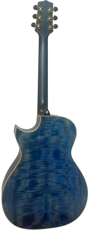 T90GAc - Solid Premium Silkwood Grand Auditorium with Solid Englemann Spruce top and Macassar Ebony Arm Bevel plus Florentine cutaway