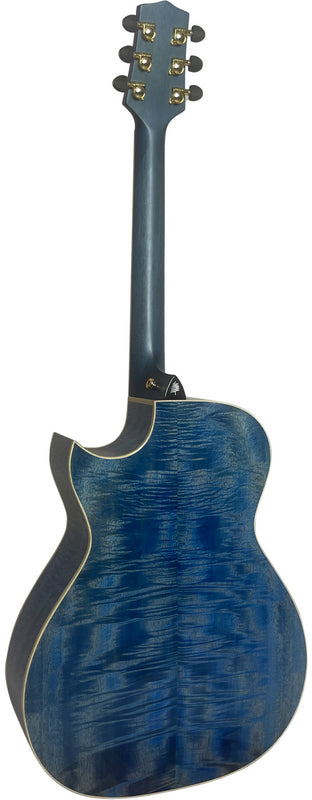 T90GAc - Solid Premium Silkwood Grand Auditorium with Solid Englemann Spruce top and Macassar Ebony Arm Bevel plus Florentine cutaway