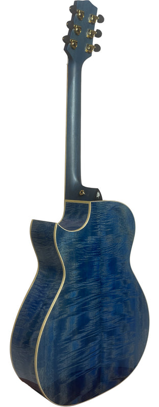 T90GAc - Solid Premium Silkwood Grand Auditorium with Solid Englemann Spruce top and Macassar Ebony Arm Bevel plus Florentine cutaway