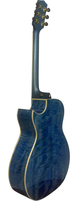 T90GAc - Solid Premium Silkwood Grand Auditorium with Solid Englemann Spruce top and Macassar Ebony Arm Bevel plus Florentine cutaway