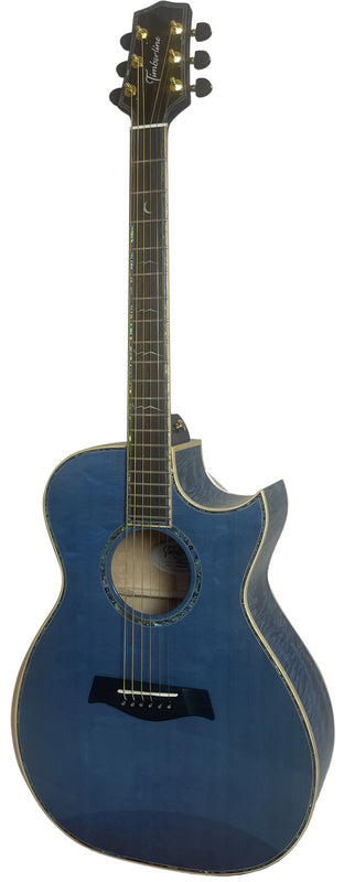 T90GAc - Solid Premium Silkwood Grand Auditorium with Solid Englemann Spruce top and Macassar Ebony Arm Bevel plus Florentine cutaway