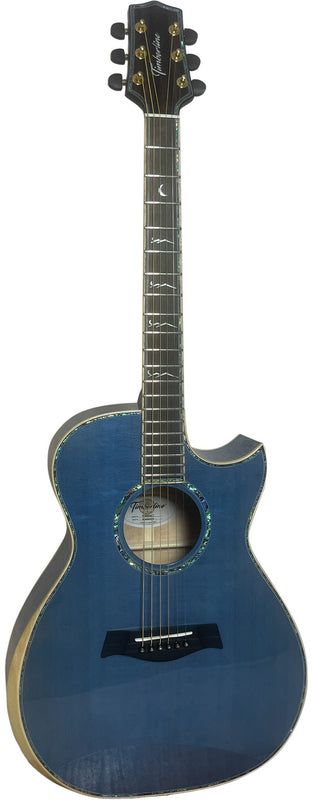 T90GAc - Solid Premium Silkwood Grand Auditorium with Solid Englemann Spruce top and Macassar Ebony Arm Bevel plus Florentine cutaway